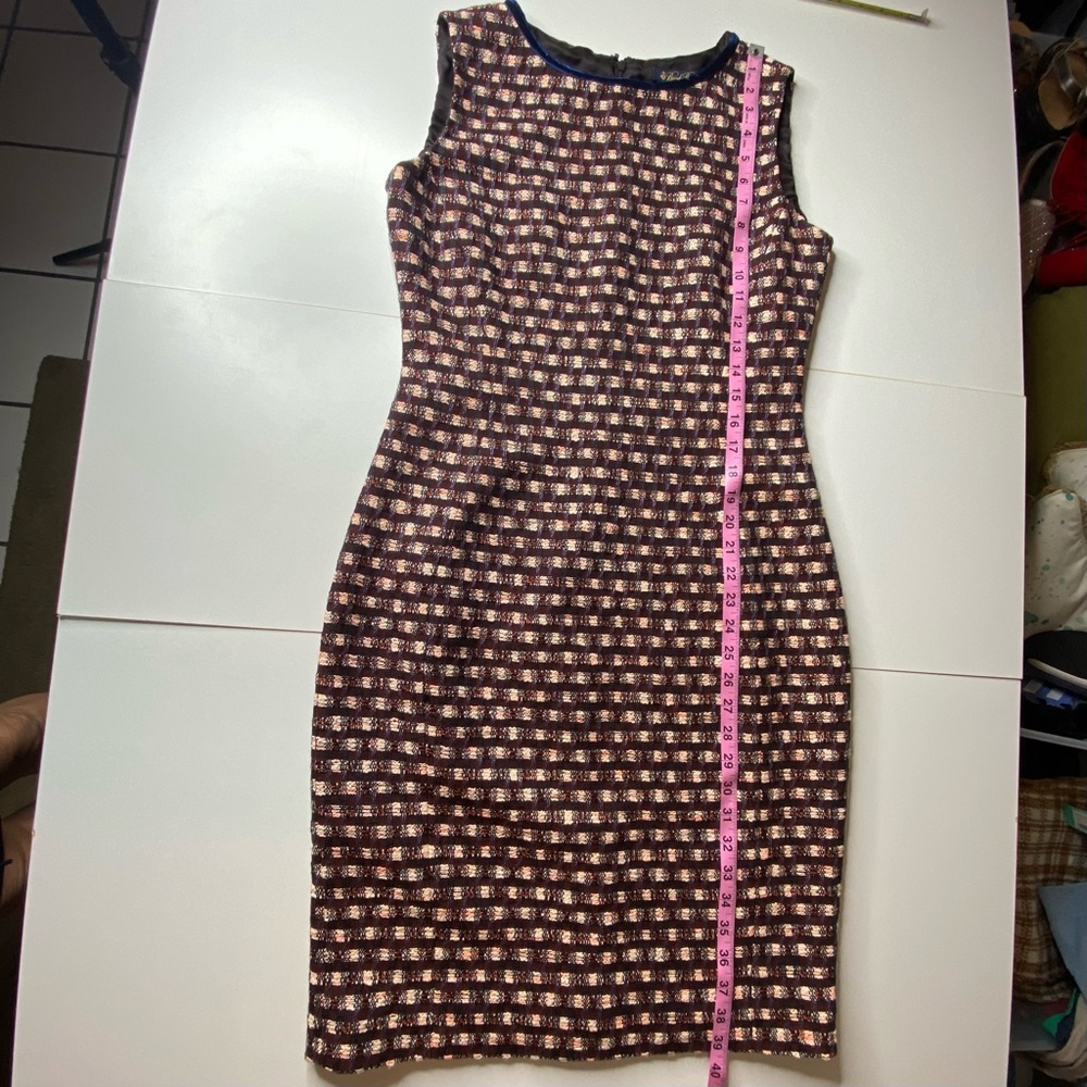 Brooks Brothers Tweed Dress Sleeveless Sz 8 - Picture 7 of 11
